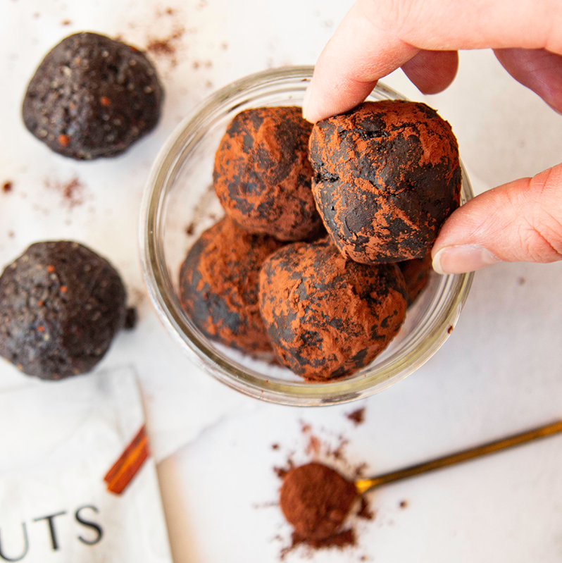Paleo Brownie Bliss Balls &ndash; Rich Nuts