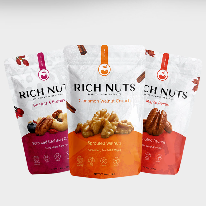 Rich Nuts Sweet 3-Pack - Limited Batch Not Certified Organic