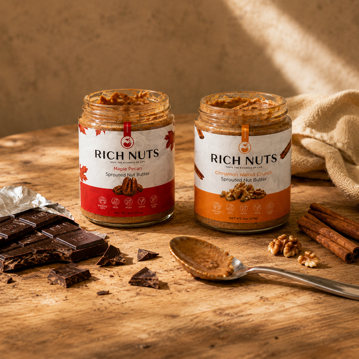 Sprouted Stone-Ground Nut Butter Duo